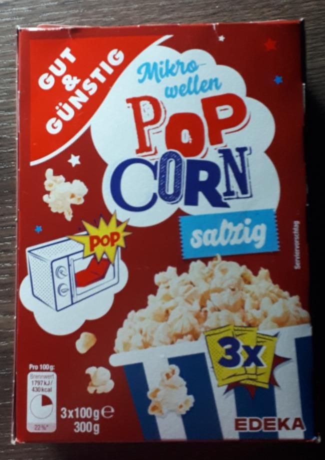 Zdjęcia - Pop corn salzig mikro-wellen Gut & Gunsting