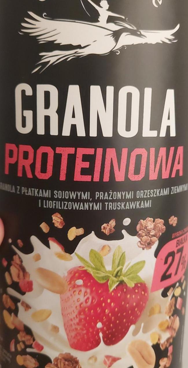 Zdjęcia - Protein granola płatki sojowe orzeszki truskawki One day more