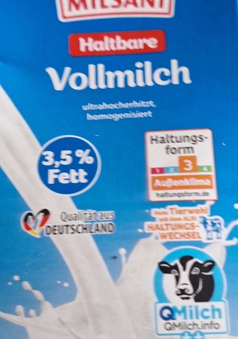 Zdjęcia - Haltbare vollmilch 3,5 % Milsani