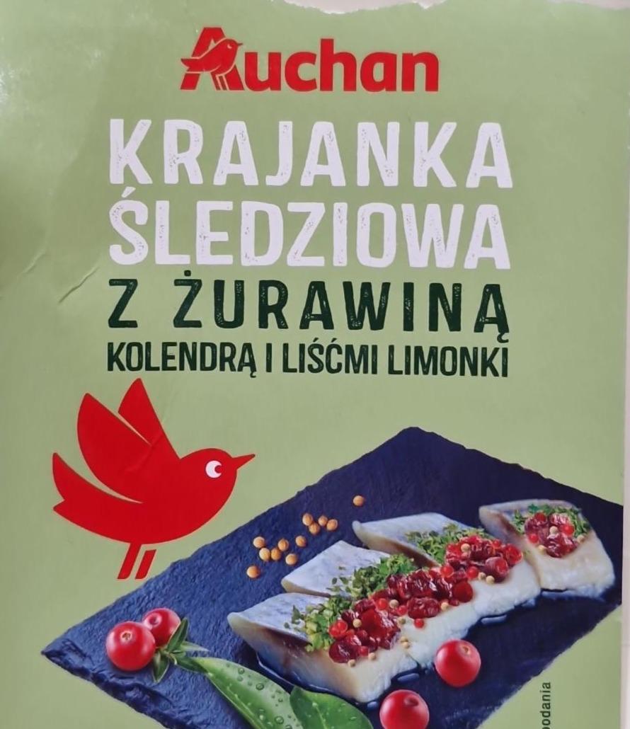 Zdjęcia - Krajanka śledziowa z żurawiną kolendrą i liśćmi limonki Auchan