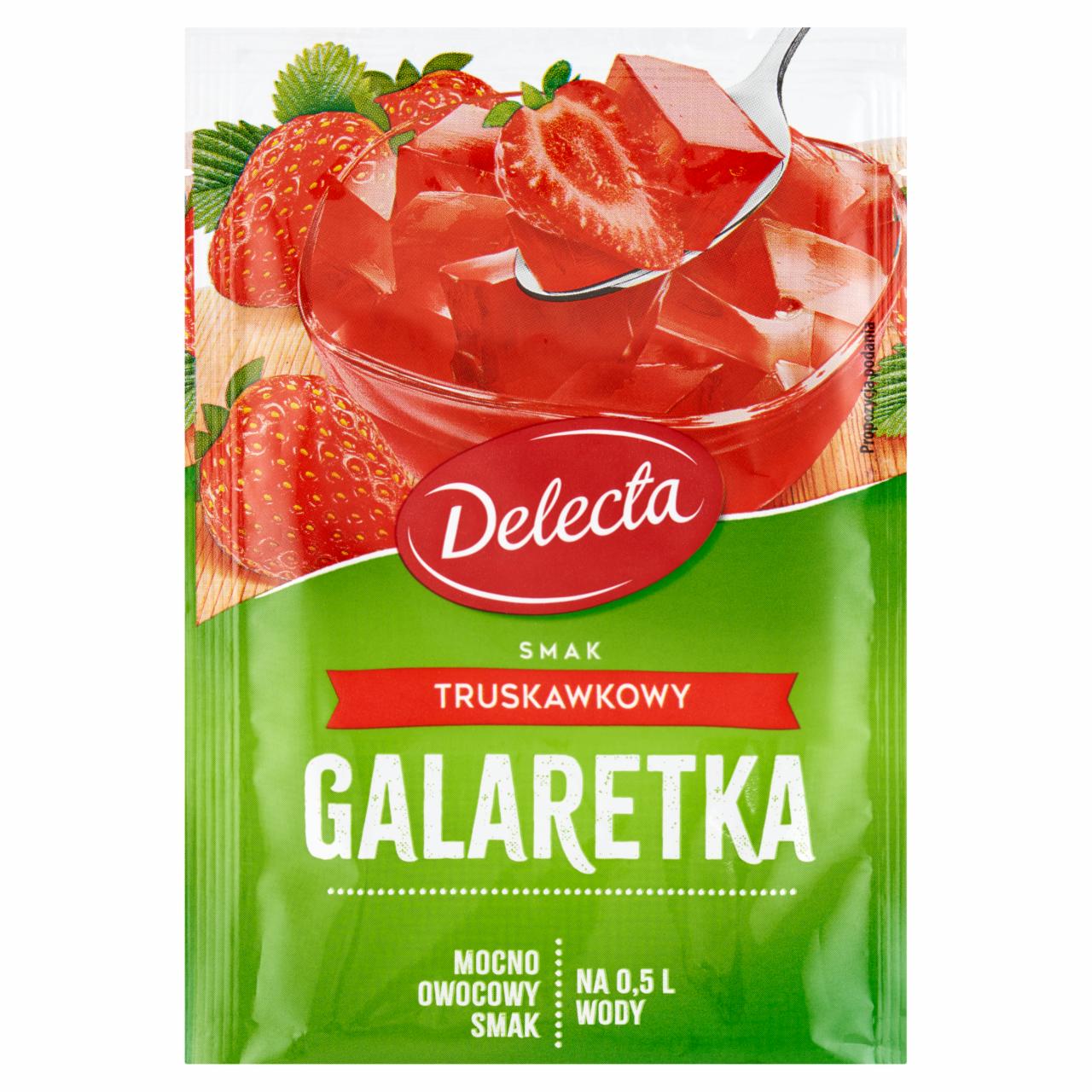 Zdjęcia - Delecta Galaretka smak truskawkowy 70 g