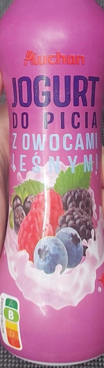 Zdjęcia - Jogurt do picia s owocami leśnymi Auchan