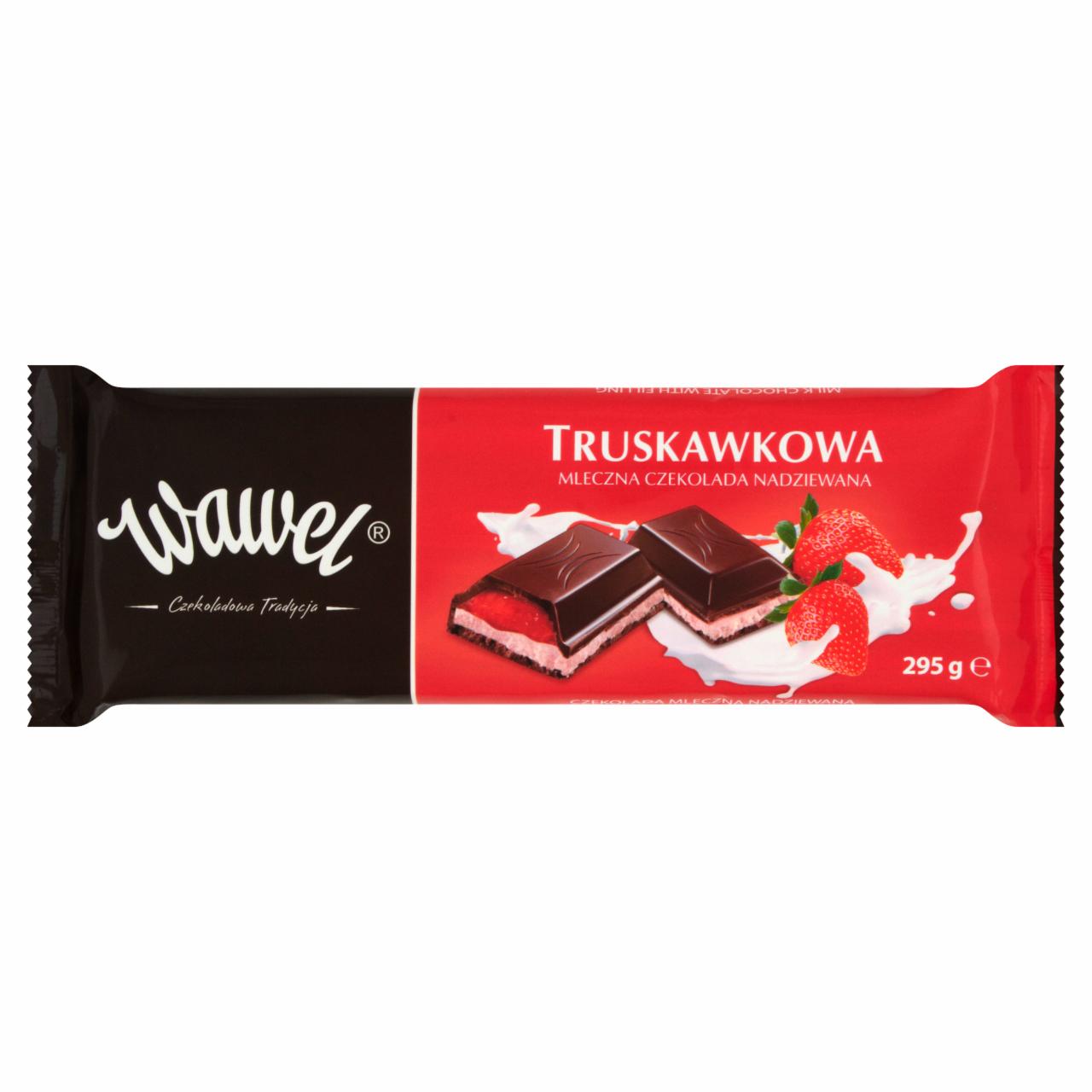 Zdjęcia - Wawel Truskawkowa Mleczna czekolada nadziewana 295 g