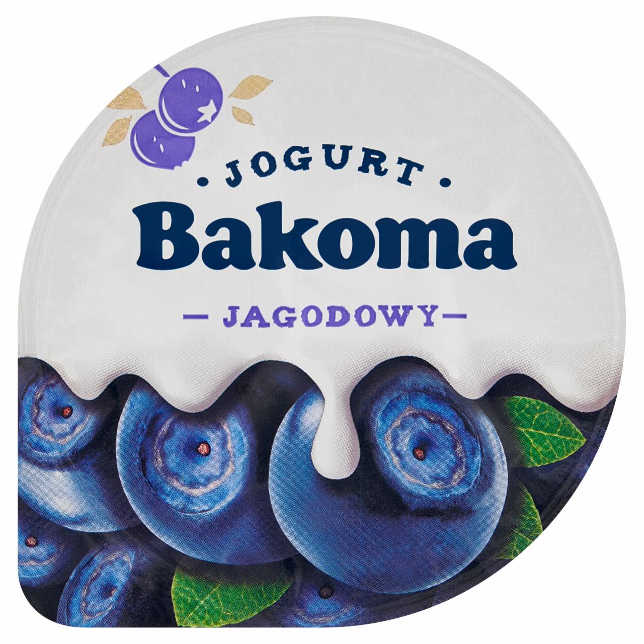 Zdjęcia - Bakoma Jogurt jagodowy 200 g