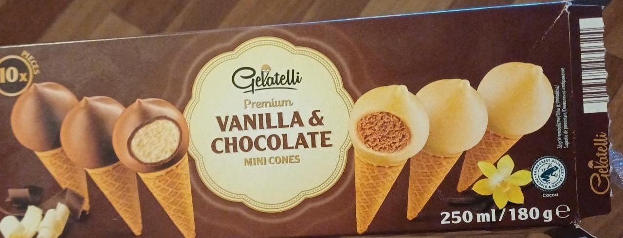 Zdjęcia - Vanilla & chocolate mini cones milk chocolate Gelatelli