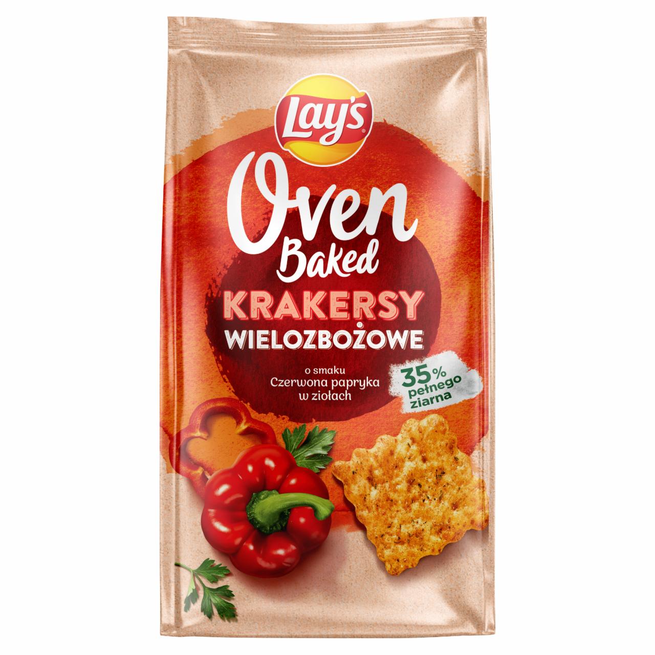 Zdjęcia - Oven baked krakersy wielozbożowe czerwona papryka w ziołach Lay's