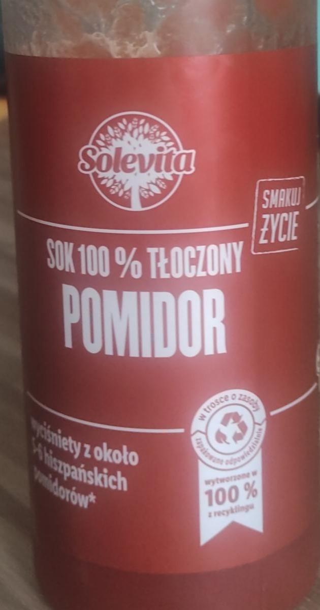 Zdjęcia - Sok 100% tłoczony pomidor Solevita