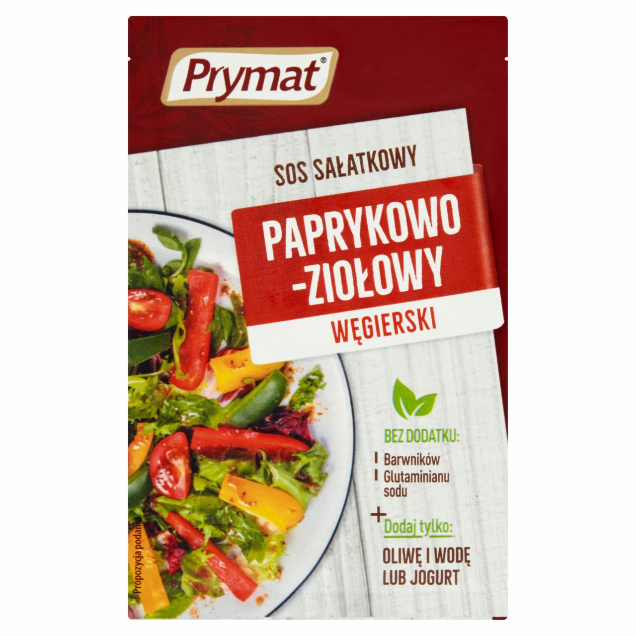 Zdjęcia - Prymat Sos sałatkowy węgierski paprykowo-ziołowy 9 g