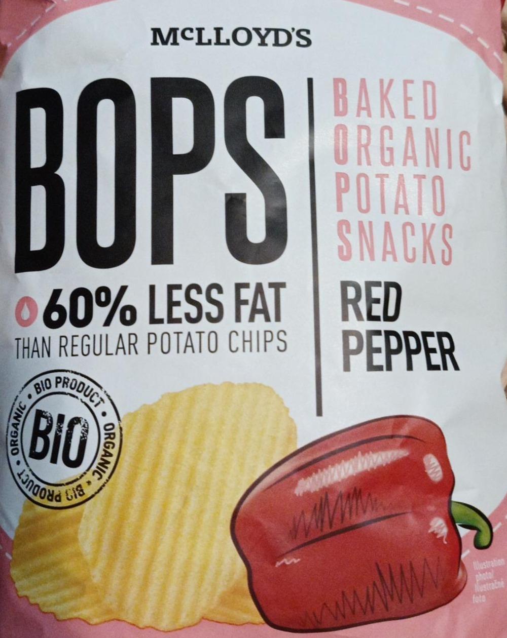 Zdjęcia - Bops baked organic potato snacks red pepper McLloyd's