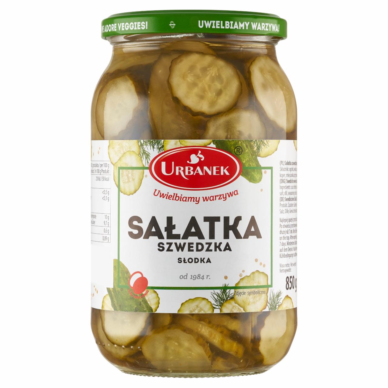 Zdjęcia - Urbanek Sałatka szwedzka słodka 850 g