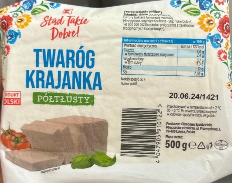 Zdjęcia - Twaróg krajanka półtłusty K-Stąd Takie Dobre