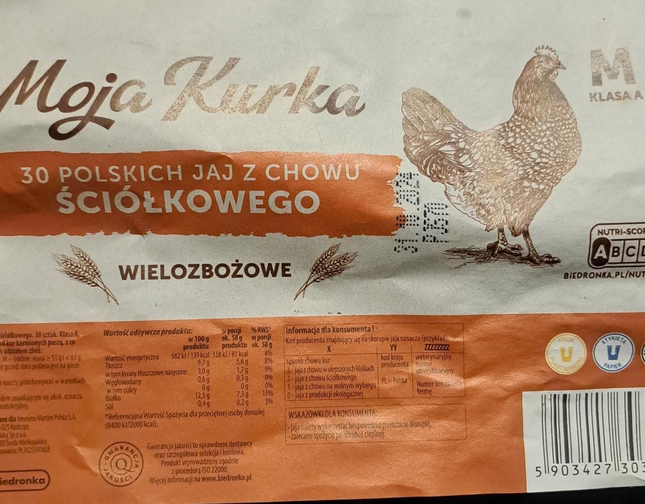 Zdjęcia - 30 polskich jaj z chowu ściółkowego wielozbożowe Moja Kurka