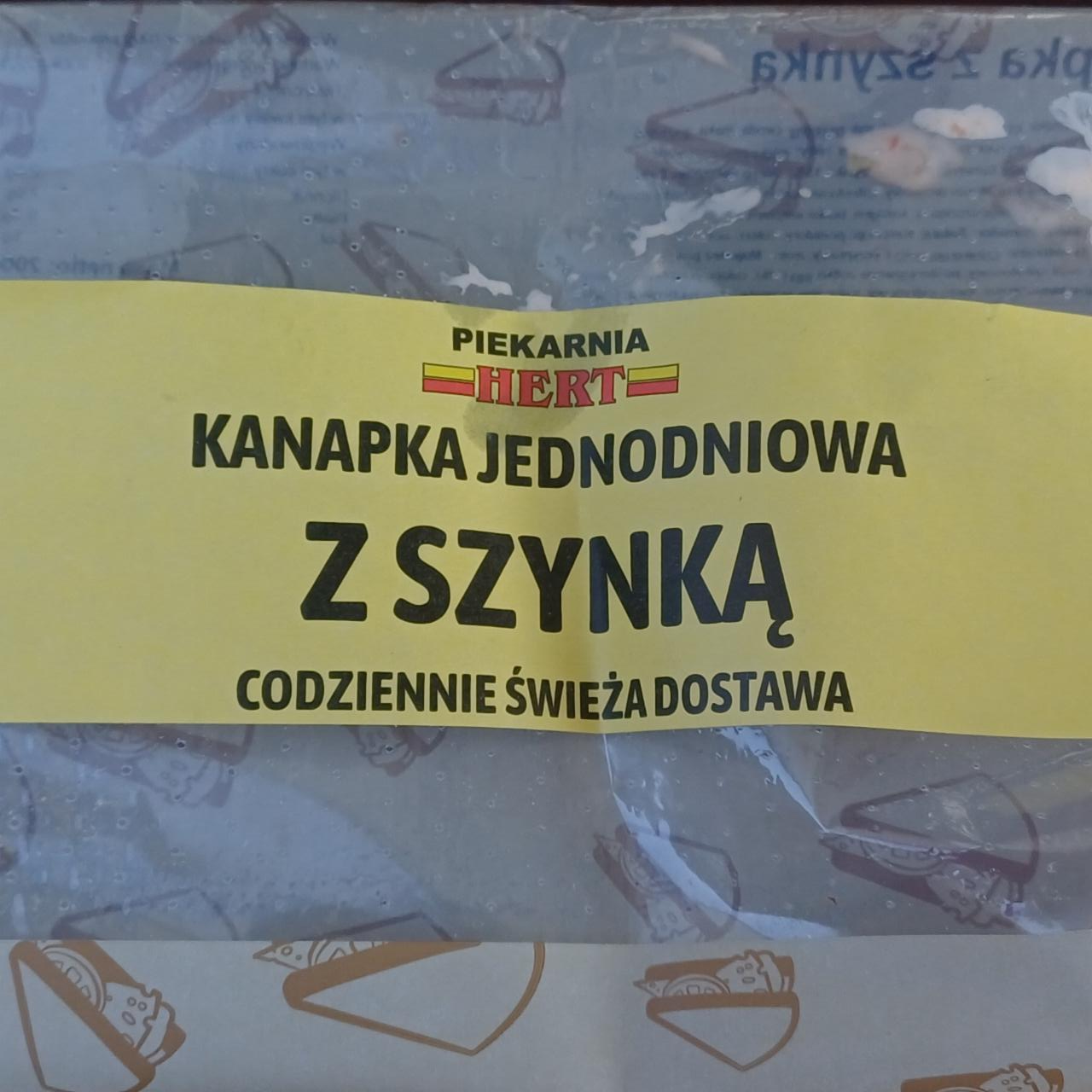 Zdjęcia - Kanapka jednodniowa z szynką Piekarnia Hert