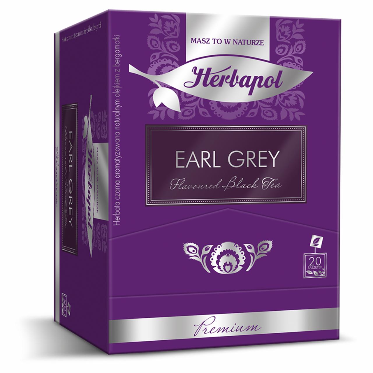 Zdjęcia - Herbapol Premium Earl Grey Herbata czarna aromatyzowana 40 g (20 x 2 g)