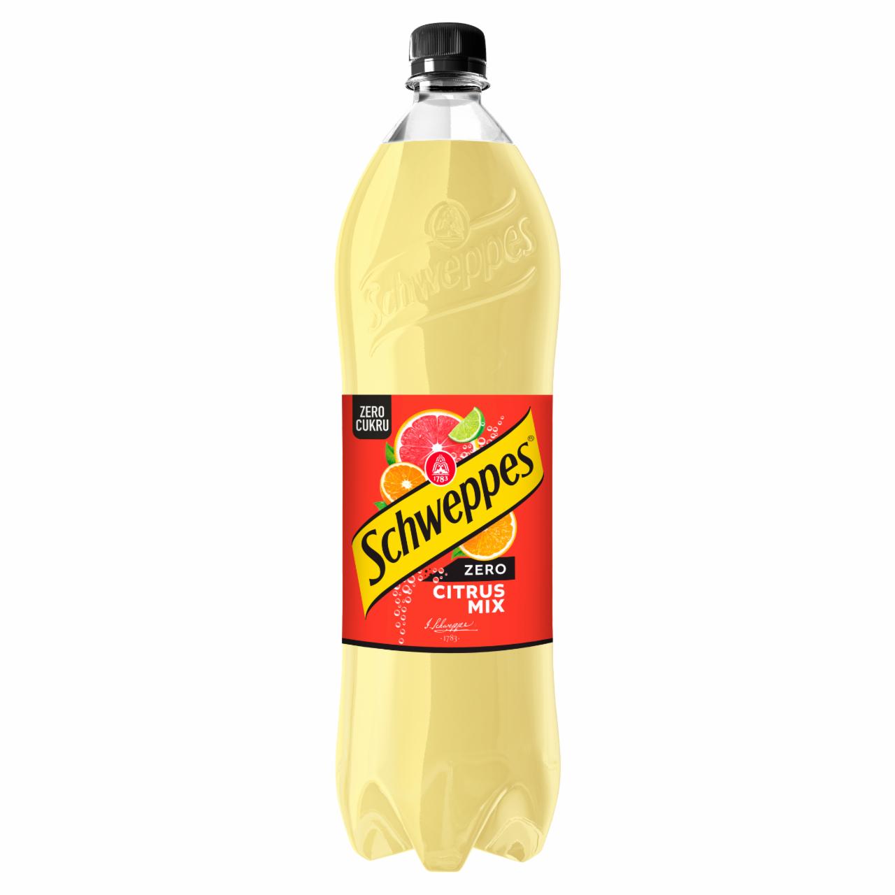 Zdjęcia - Schweppes Citrus Mix Zero Napój gazowany 1,35 l