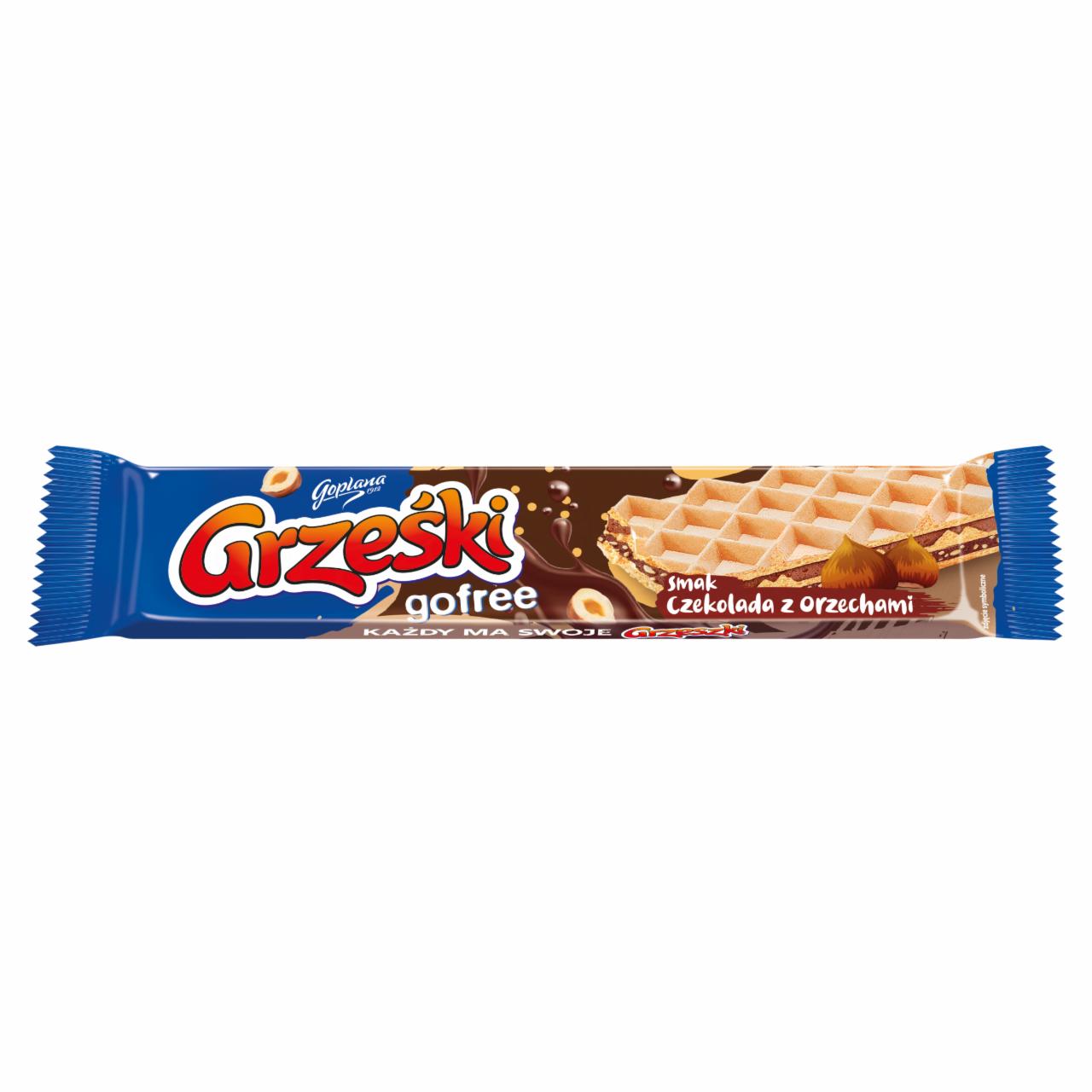 Zdjęcia - Grześki gofree Wafel smak czekolada z orzechami 33 g