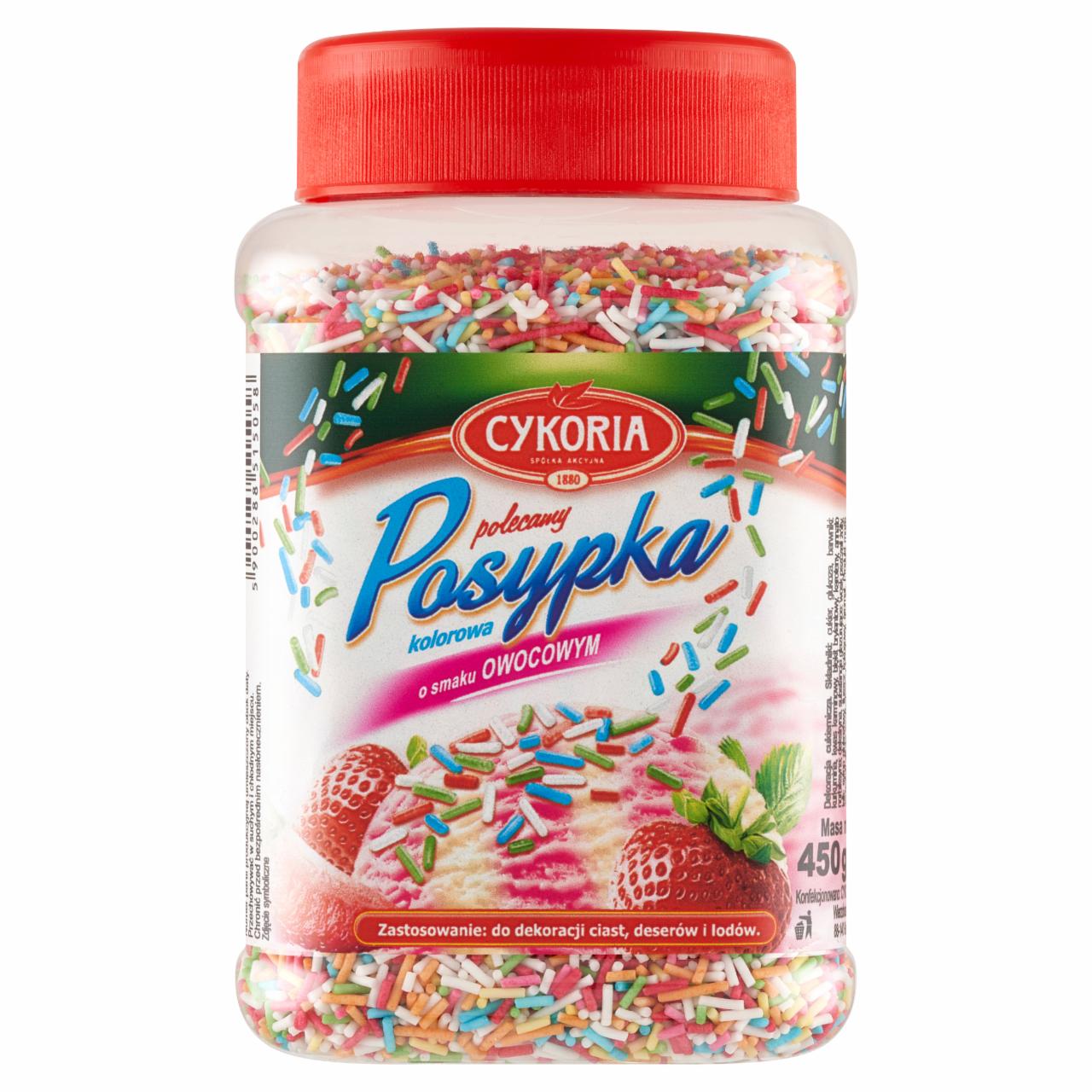 Zdjęcia - Cykoria Posypka kolorowa o smaku owocowym 450 g