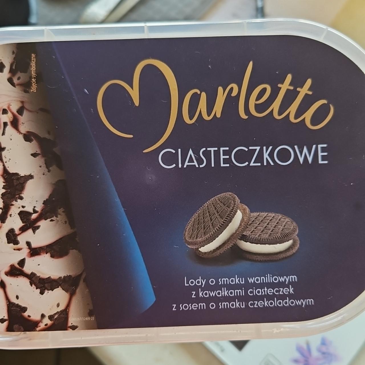 Zdjęcia - Ciasteczkowe lody o smaku waniliowym z kawałkami ciastek Marletto