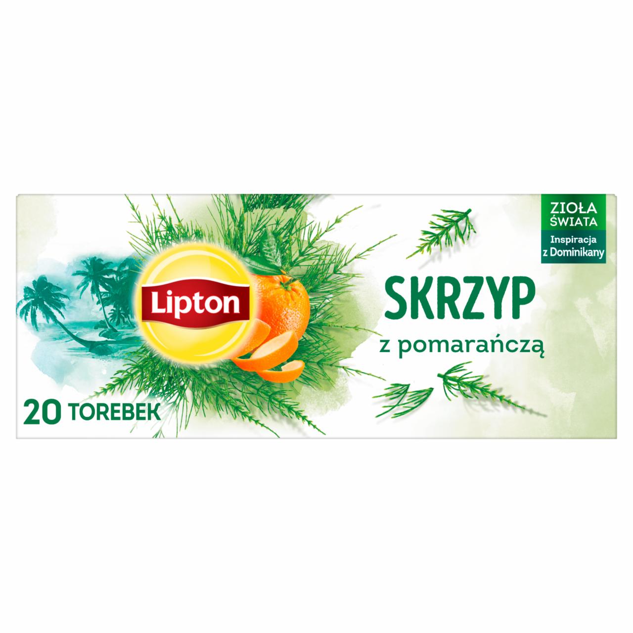 Zdjęcia - Lipton Herbatka ziołowa aromatyzowana skrzyp z pomarańczą 20 g (20 torebek)