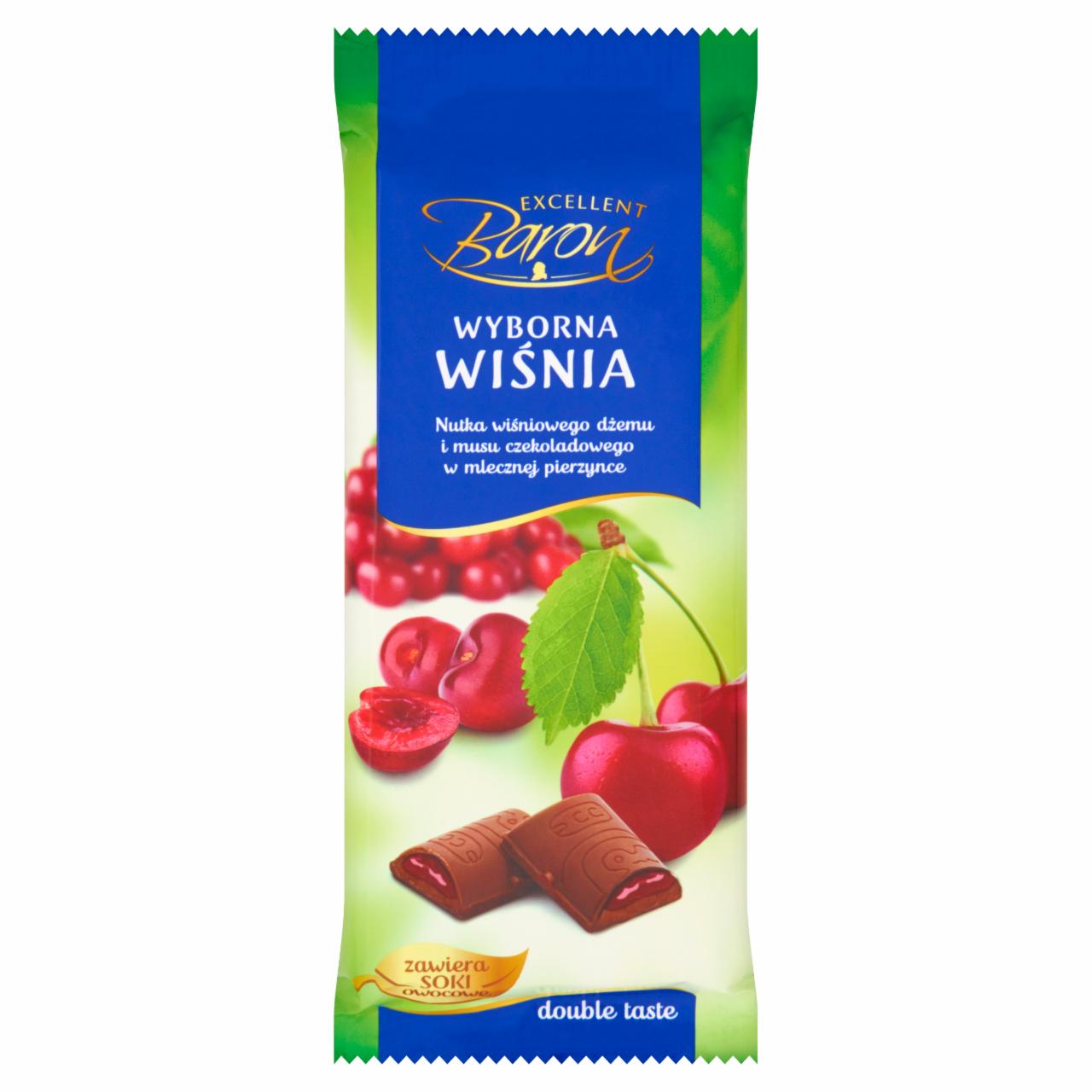 Zdjęcia - Excellent Baron Wyborna wiśnia Czekolada mleczna z nadzieniem 100 g