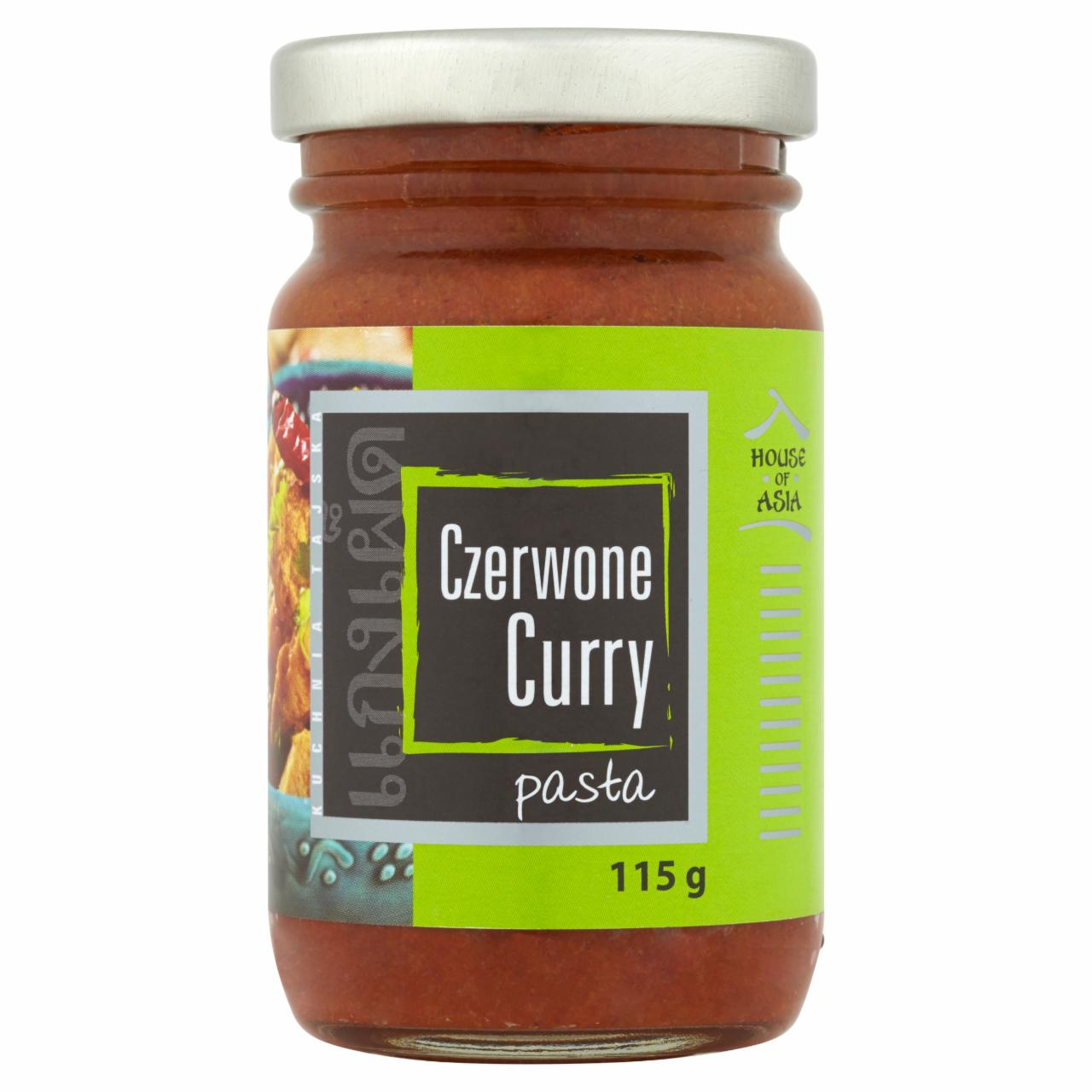 Zdjęcia - House of Asia Czerwone curry Pasta 115 g