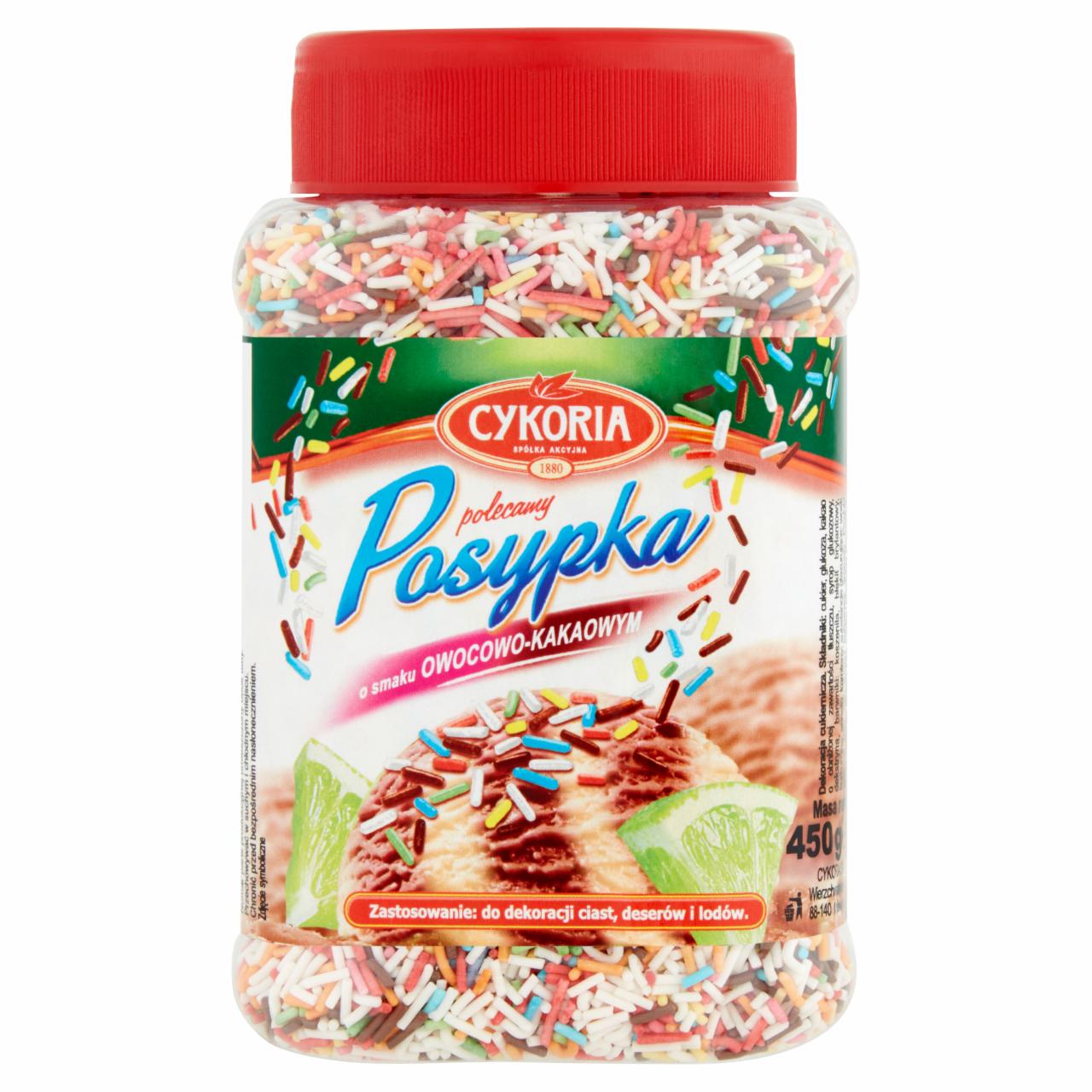 Zdjęcia - Cykoria Posypka o smaku owocowo-kakaowym 450 g