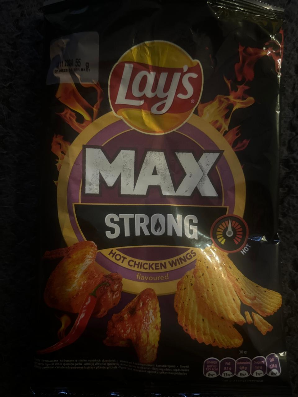 Zdjęcia - Max strong hot chicken wings Lay's