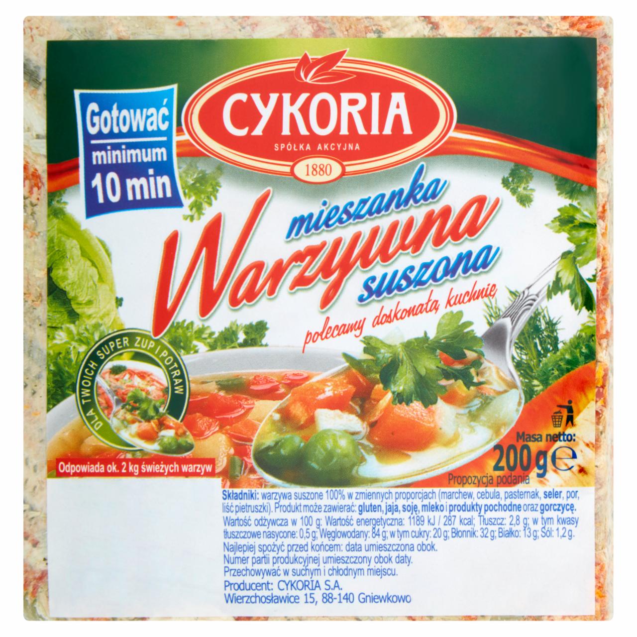 Zdjęcia - Cykoria Mieszanka warzywna suszona 200 g