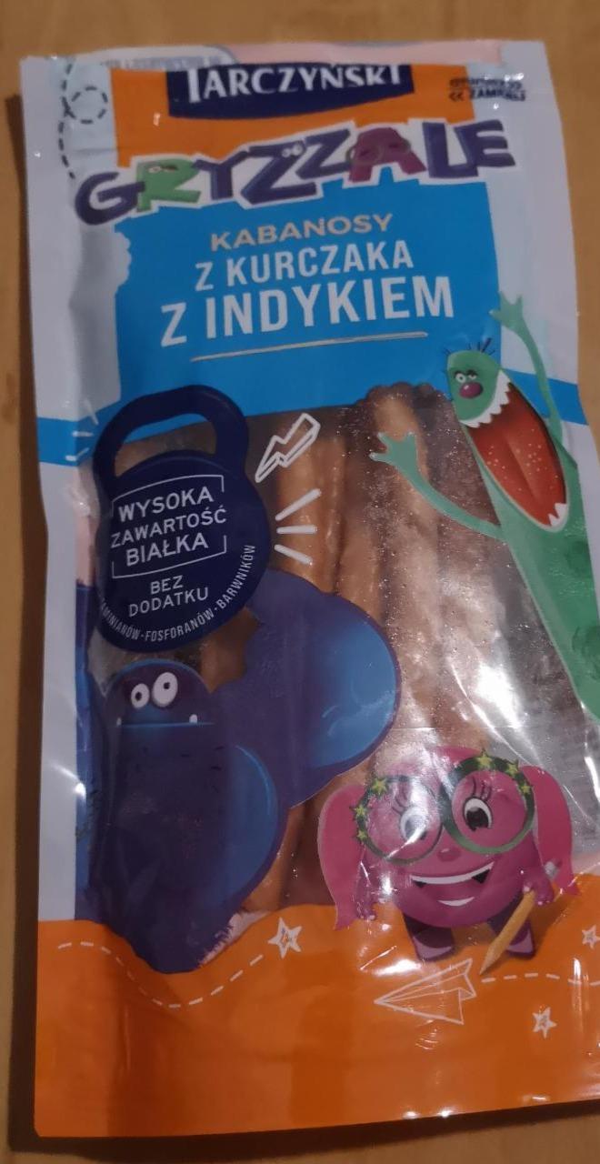 Zdjęcia - Gryzzale kabanosy z kurczaka z indykiem Tarczyński