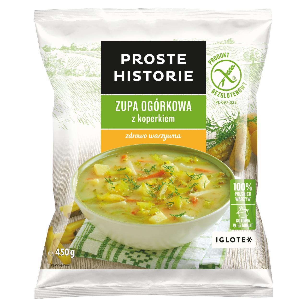 Zdjęcia - Proste Historie Zupa ogórkowa z koperkiem 450 g