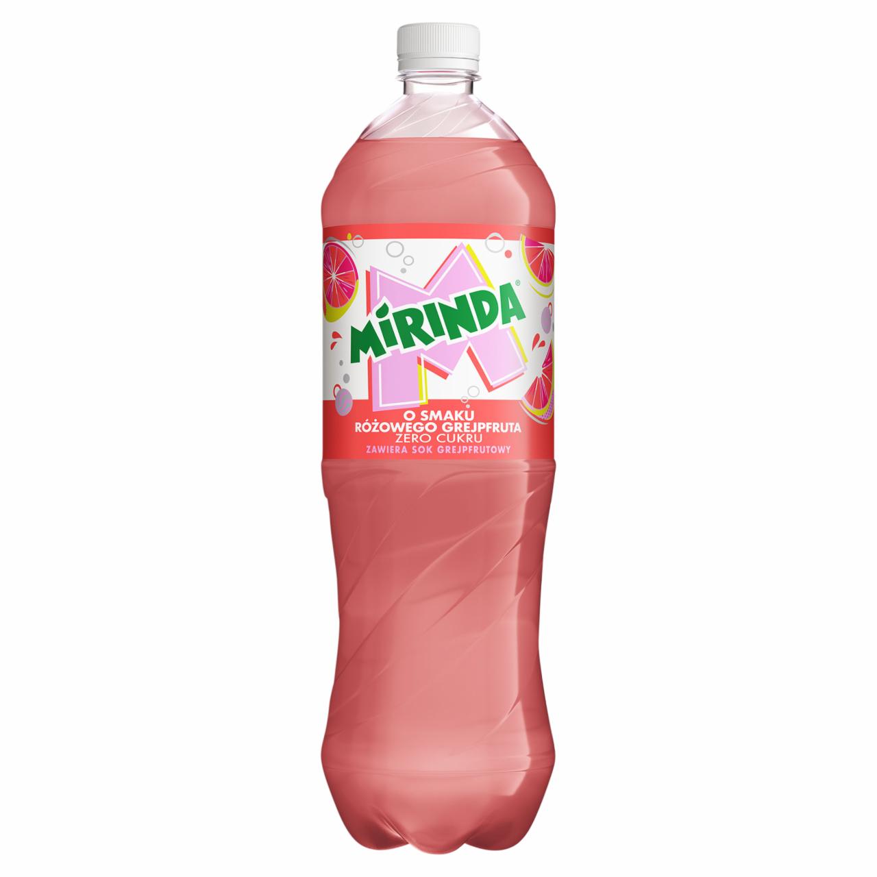 Zdjęcia - Mirinda Zero cukru Napój gazowany o smaku różowego grejpfruta 1,5 l