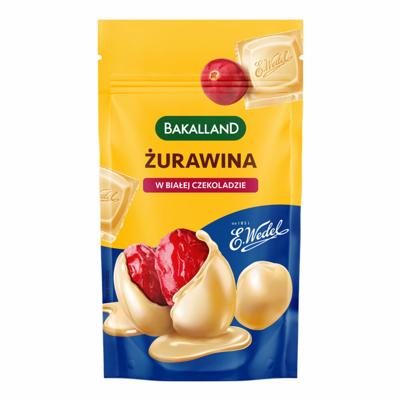 Zdjęcia - Bakalland Żurawina w białej czekoladzie 74 g