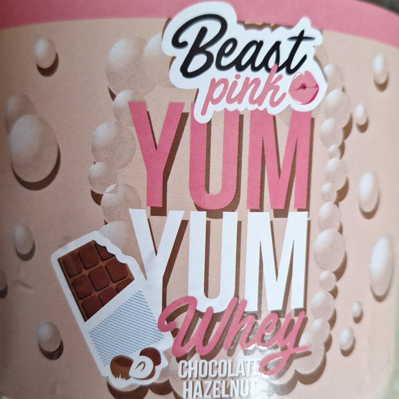 Zdjęcia - Yum yum whey chocolate hazelnut Beast pink