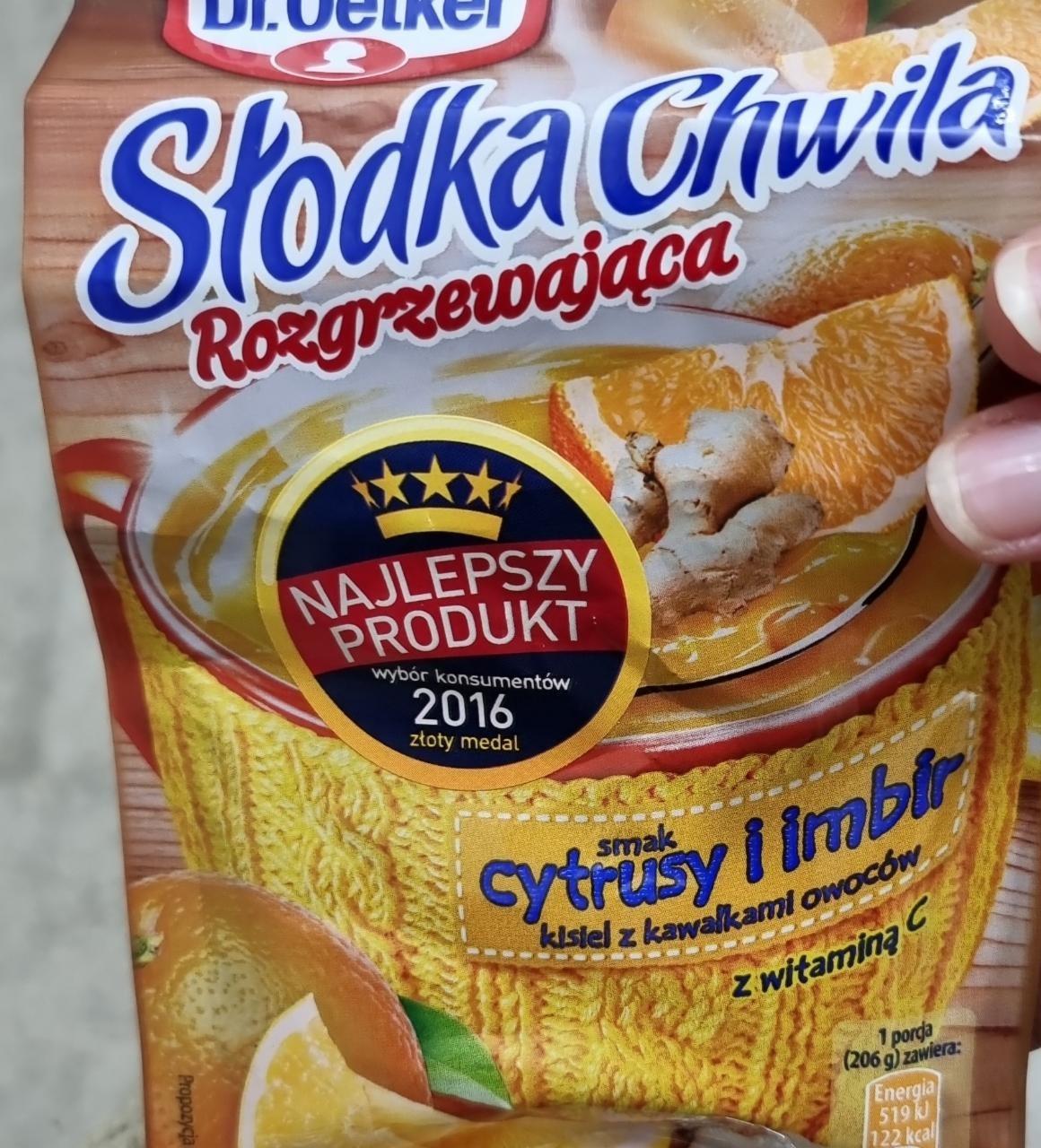 Zdjęcia - Słodka chwila rozgrzewająca cytrusy i imbir Dr.Oetker