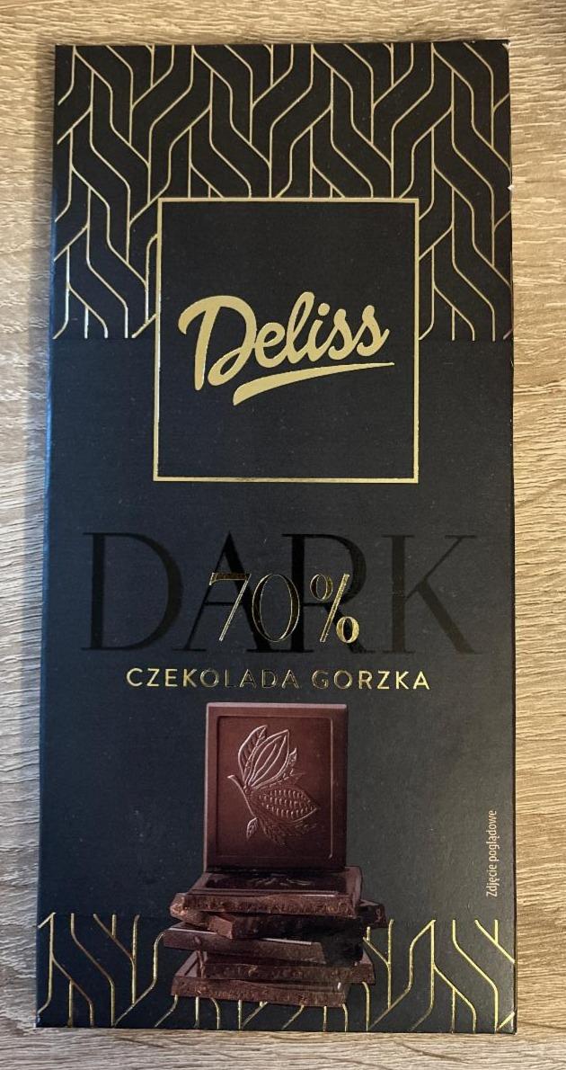 Zdjęcia - Dark 70% Czekolada gorzka Deliss