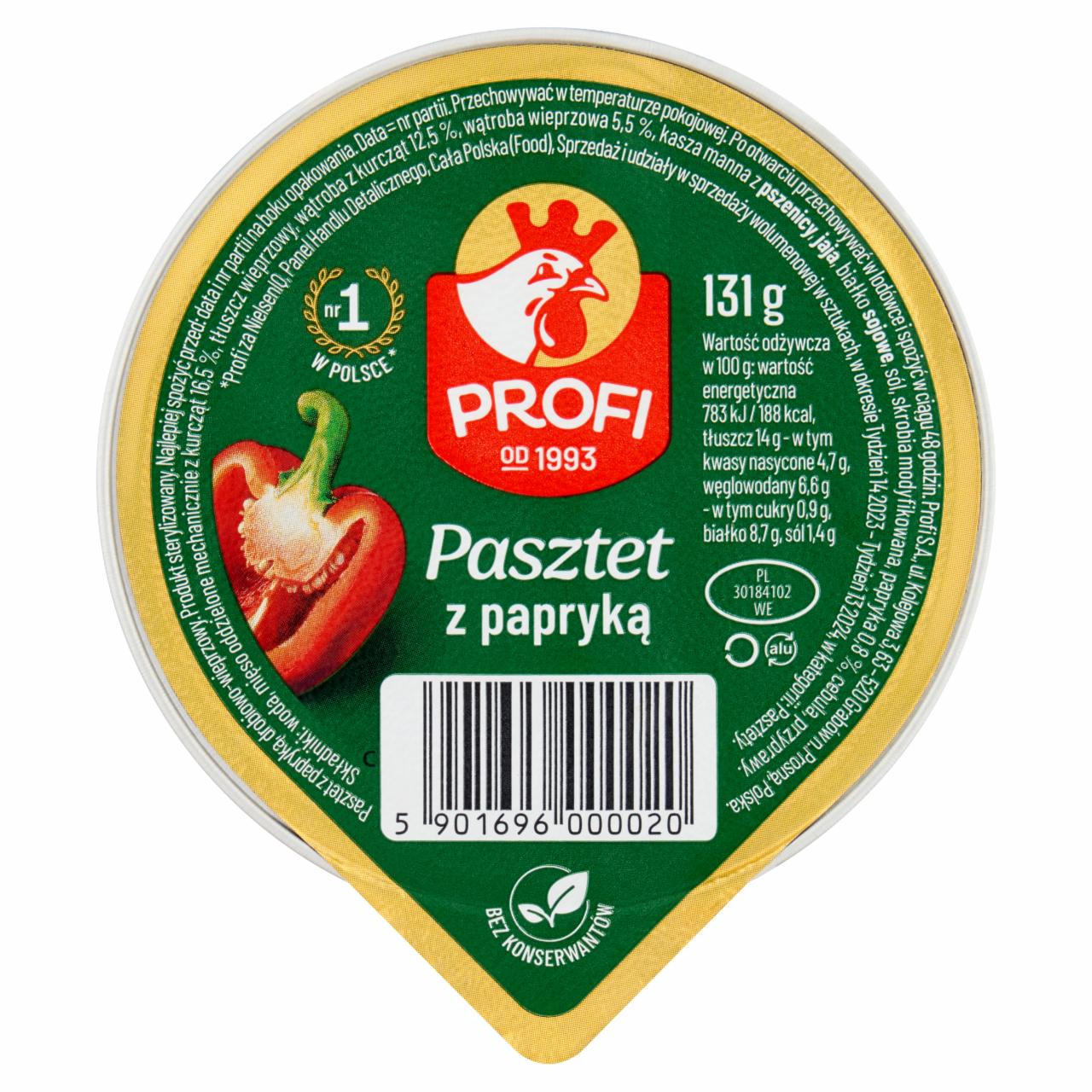 Zdjęcia - Profi Pasztet z papryką 131 g