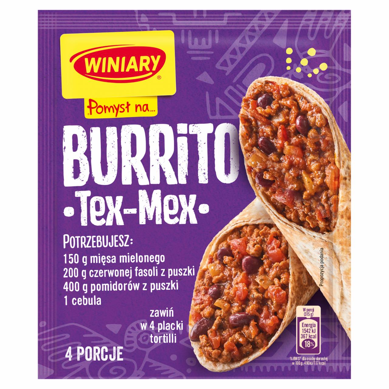 Zdjęcia - Winiary Pomysł na... Burrito Tex-Mex 30 g