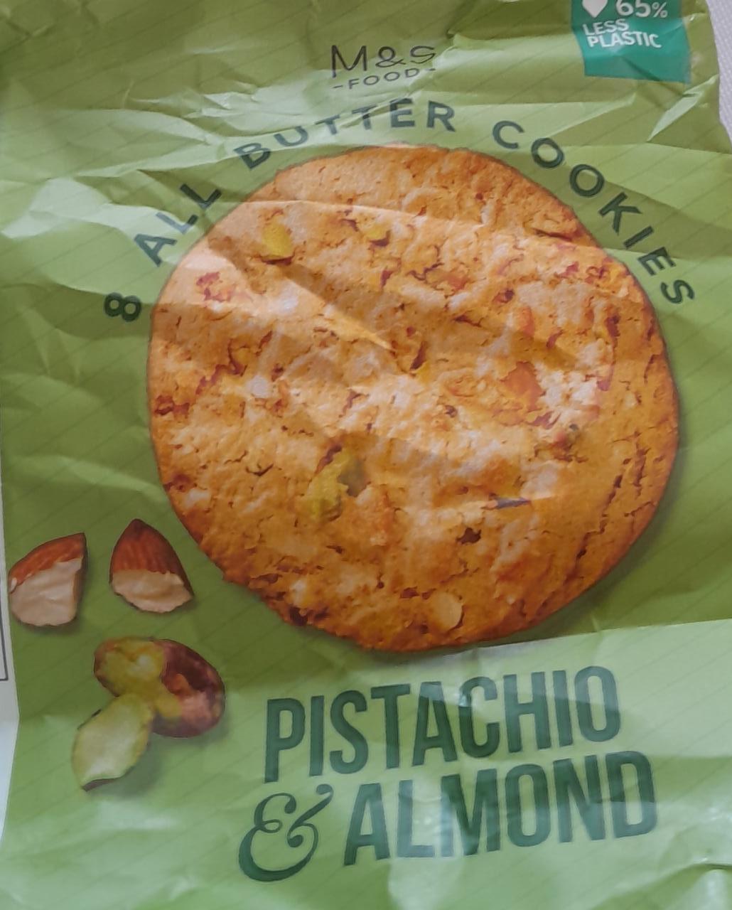 Zdjęcia - 8 All Butter Cookies pistachio & almond M&S