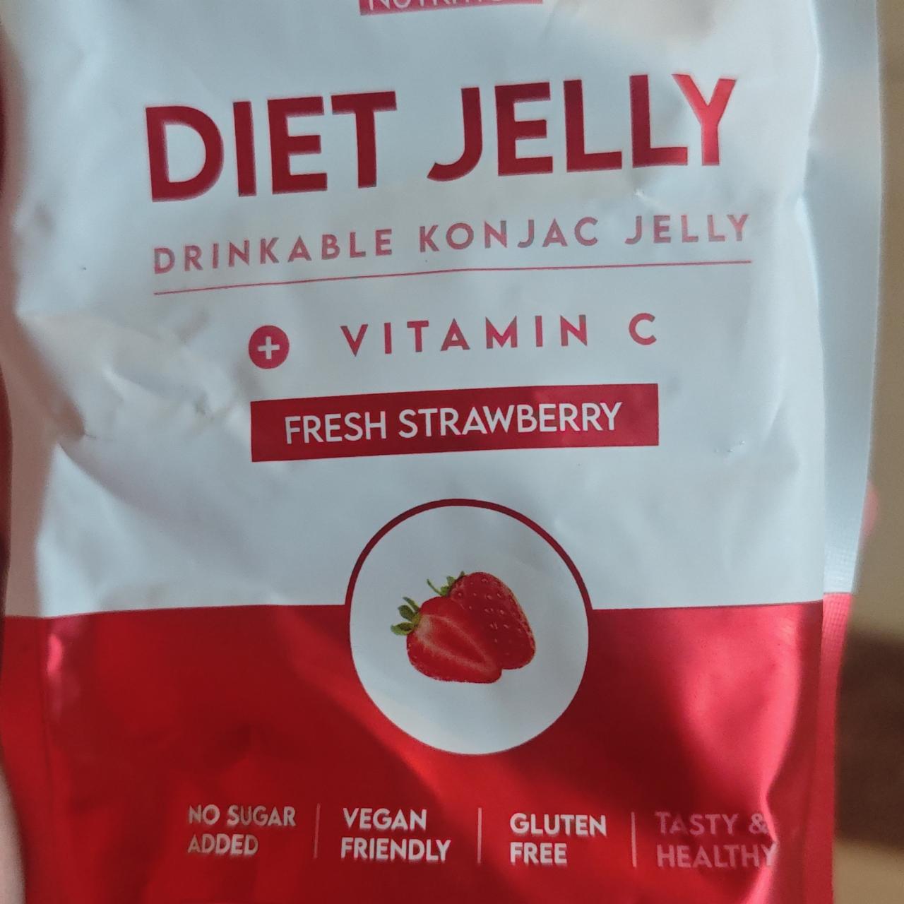 Zdjęcia - Diet jelly fresh strawberry Be keto