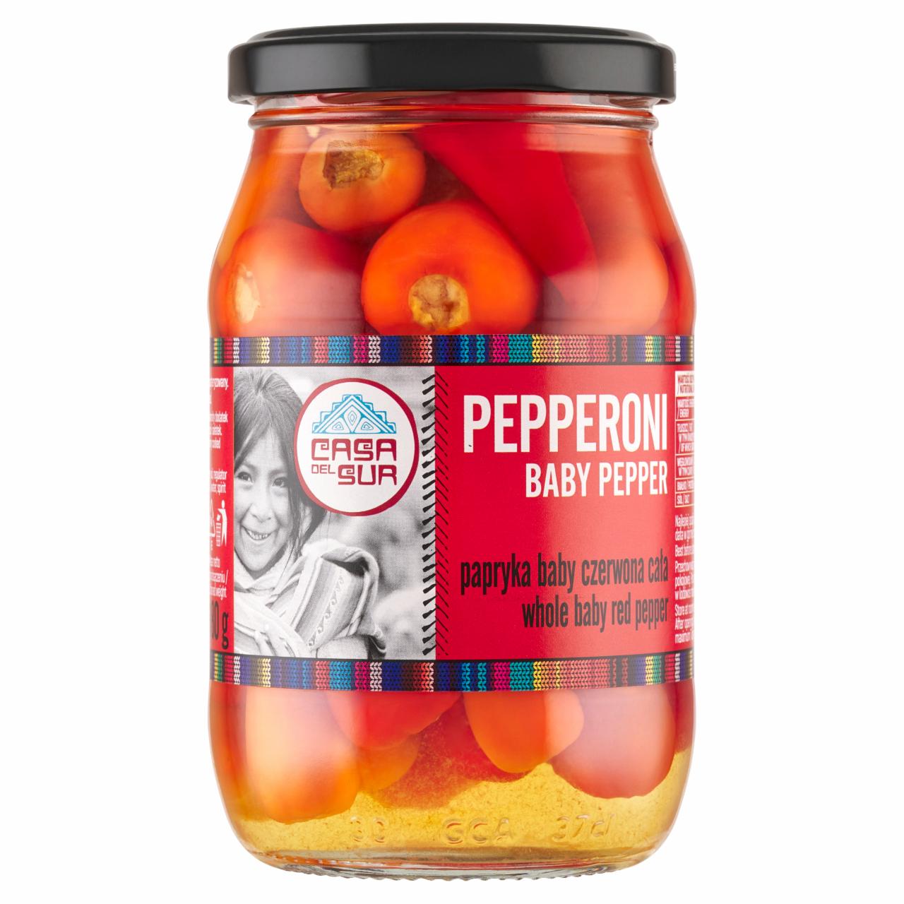 Zdjęcia - Casa del Sur Papryka baby czerwona cała pepperoni 325 g