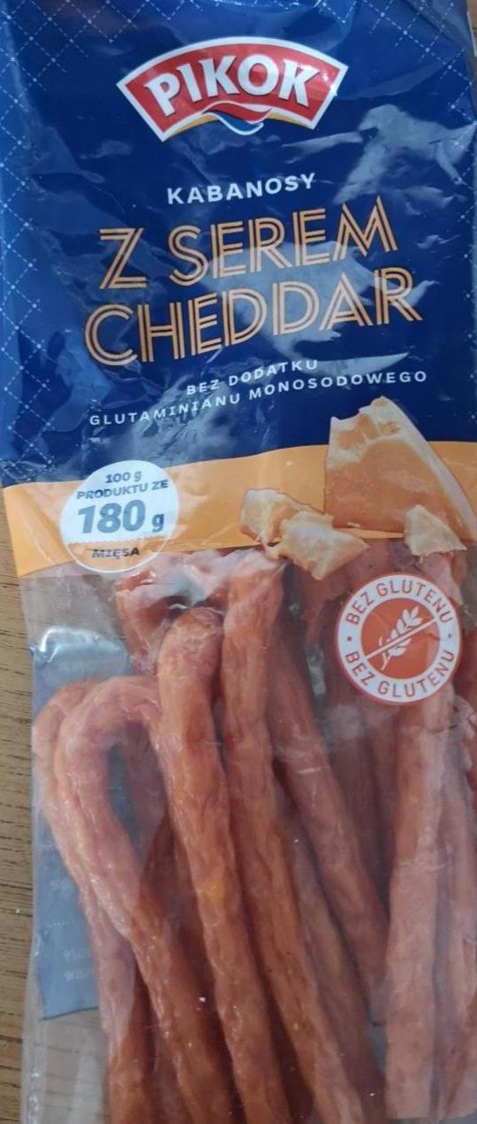 Zdjęcia - Kabanosy z serem cheddar Pikok