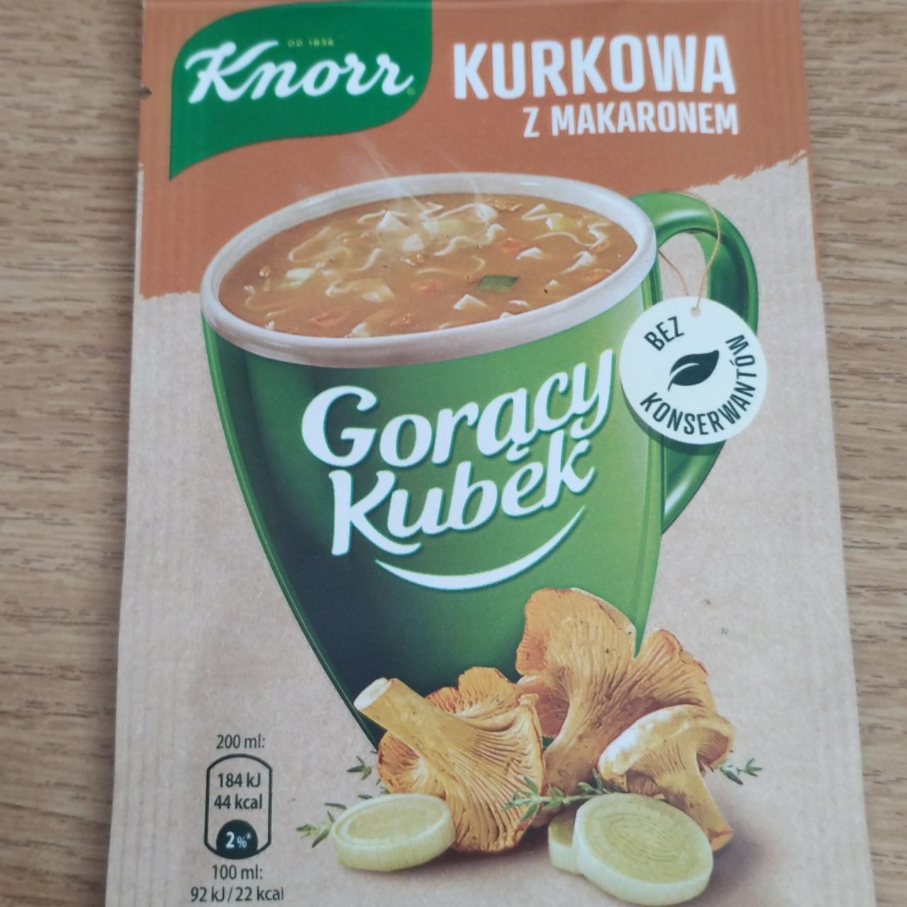 Zdjęcia - Gorący Kubek Kurkowa z makaronem Knorr