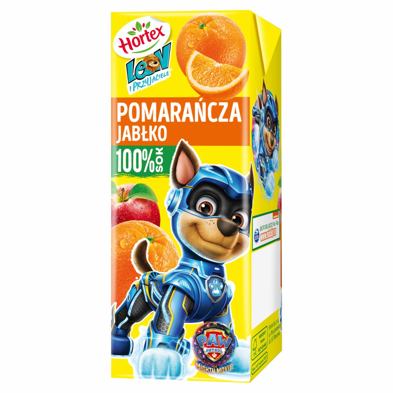 Zdjęcia - Hortex Leon i Przyjaciele Sok 100 % pomarańcza jabłko 200 ml