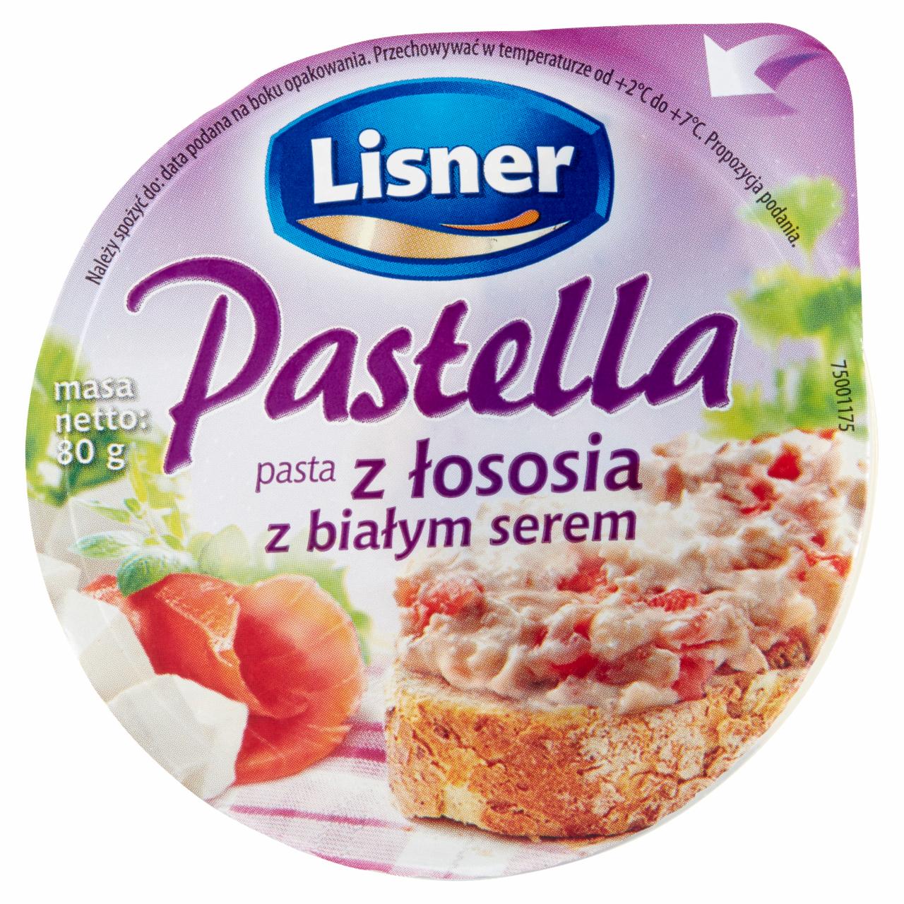 Zdjęcia - Lisner Pastella Pasta z łososia z białym serem 80 g