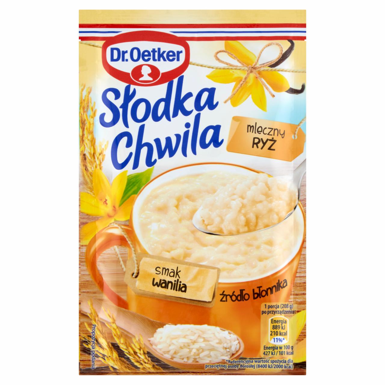 Zdjęcia - Dr. Oetker Słodka Chwila Mleczny ryż smak wanilia 58 g