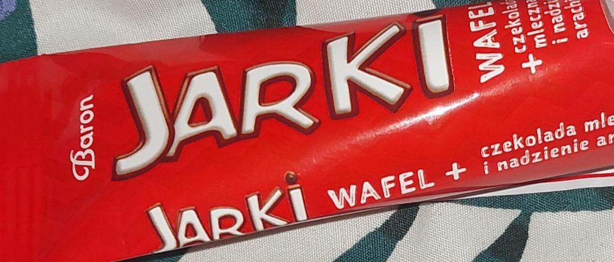 Zdjęcia - Baron Jarki Wafel z kremem kakaowym oraz nadzienie arachidowe w czekoladzie 35 g