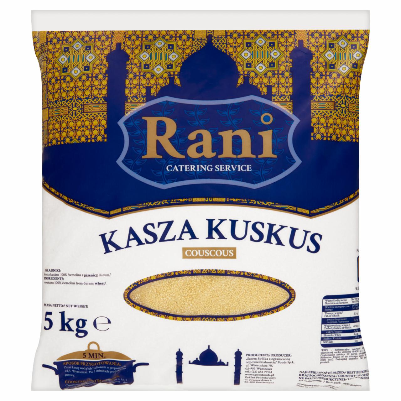 Zdjęcia - Rani Kasza kuskus 5 kg