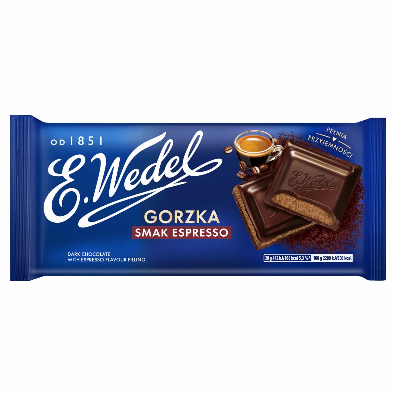 Zdjęcia - Czekolada gorzka smak espresso E.Wedel