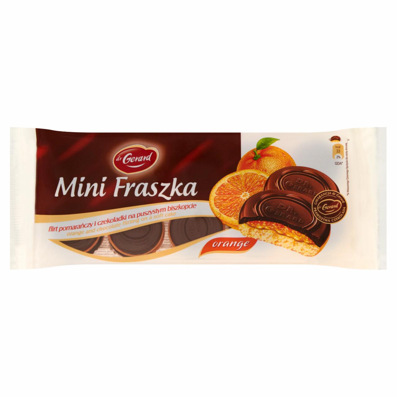 Zdjęcia - dr Gerard Mini Fraszka Flirt pomarańczy i czekoladki na puszystym biszkopcie 155 g