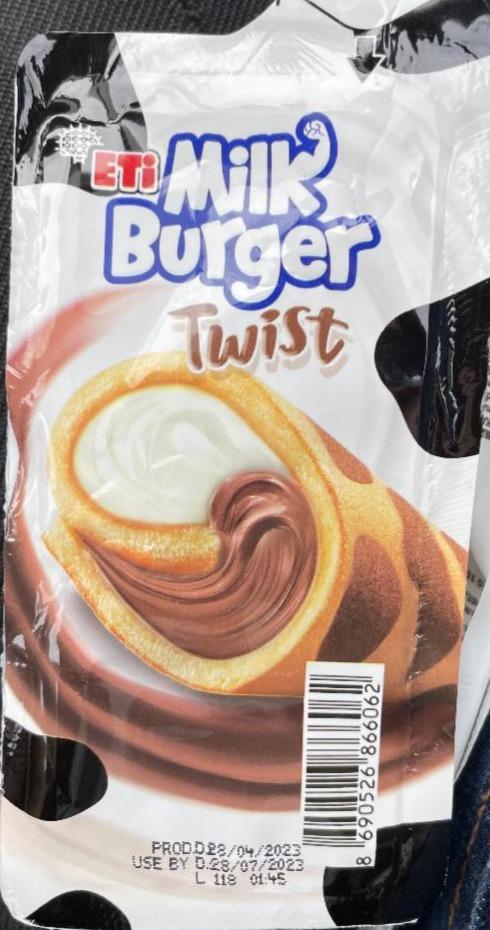 Zdjęcia - Milk burger twist Eti